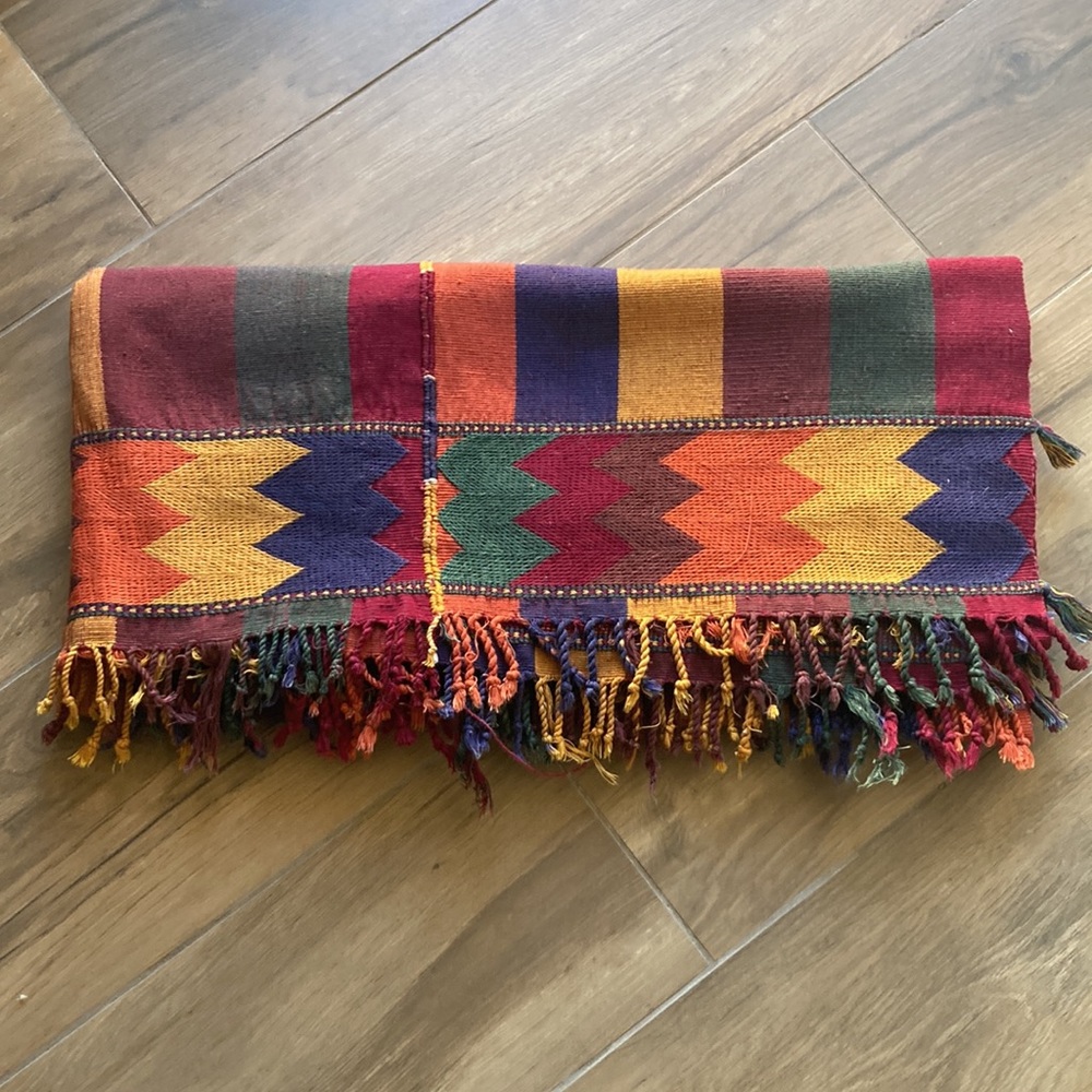 Indigenous Mayan Handwoven Throw Cover